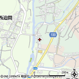 熊本県菊池市東迫間75-6周辺の地図