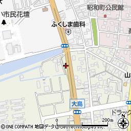 熊本県荒尾市大島1535周辺の地図