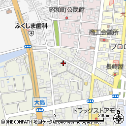 熊本県荒尾市大島154周辺の地図