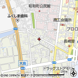 熊本県荒尾市大島153周辺の地図