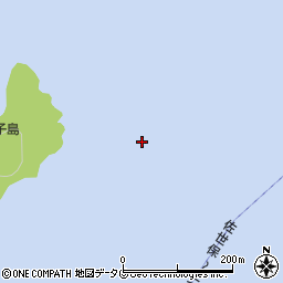 竹ノ子島周辺の地図