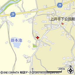 熊本県荒尾市上井手464周辺の地図