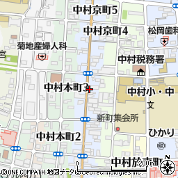 高知県四万十市中村京町周辺の地図