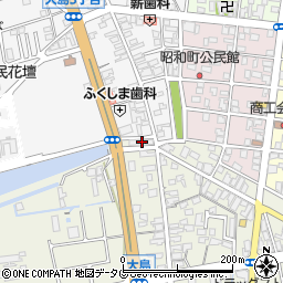 熊本県荒尾市大島1038-1周辺の地図