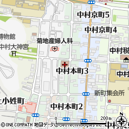 土佐中村郵便局周辺の地図