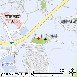 万田中尾公園周辺の地図