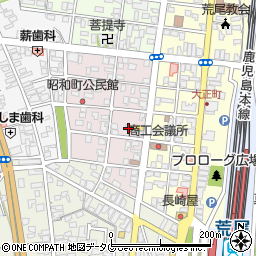 熊本県荒尾市昭和町4-3周辺の地図
