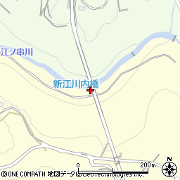 新江川内橋周辺の地図