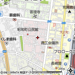 熊本県荒尾市昭和町4-14周辺の地図