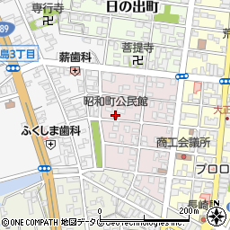 昭和町公民館周辺の地図