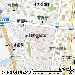 熊本県荒尾市昭和町6周辺の地図