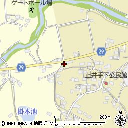 熊本県荒尾市上井手449周辺の地図
