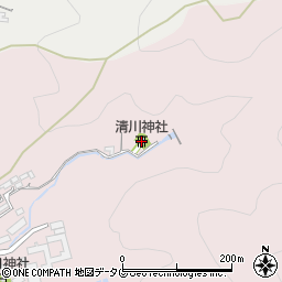 清川神社周辺の地図