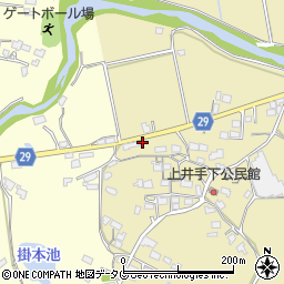 熊本県荒尾市上井手445-1周辺の地図
