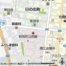 熊本県荒尾市昭和町周辺の地図