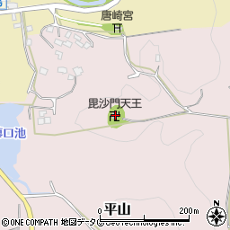 熊本県荒尾市平山1332周辺の地図