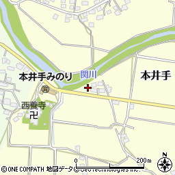 熊本県荒尾市本井手1163周辺の地図