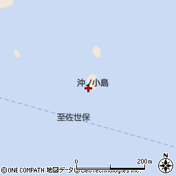 沖ノ小島周辺の地図
