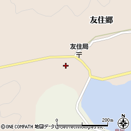 長崎県南松浦郡新上五島町友住郷334周辺の地図