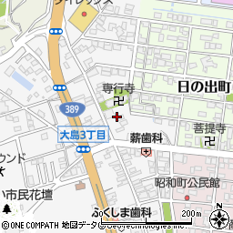 熊本県荒尾市大島町3丁目周辺の地図