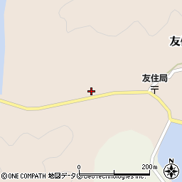 長崎県南松浦郡新上五島町友住郷129周辺の地図