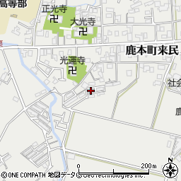 熊本県山鹿市鹿本町来民1746周辺の地図