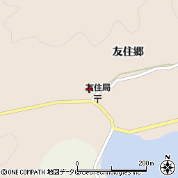 長崎県南松浦郡新上五島町友住郷157周辺の地図