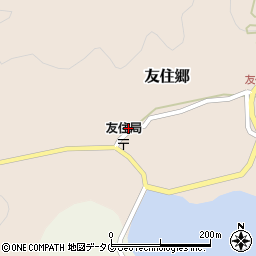 長崎県南松浦郡新上五島町友住郷216周辺の地図