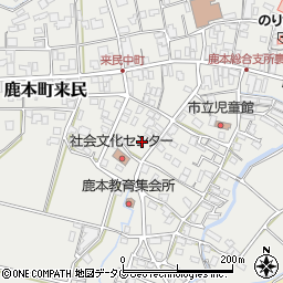熊本県山鹿市鹿本町来民1520周辺の地図