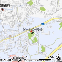 万田東区公民館周辺の地図