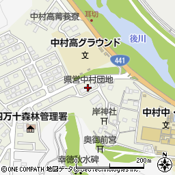 県営中村団地周辺の地図