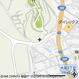 熊本県荒尾市大島929-1周辺の地図