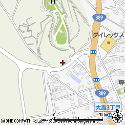 熊本県荒尾市大島929-1周辺の地図