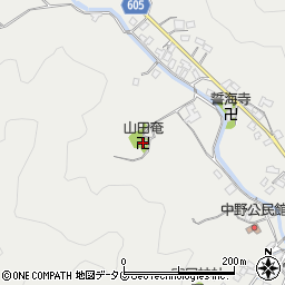 山田奄周辺の地図