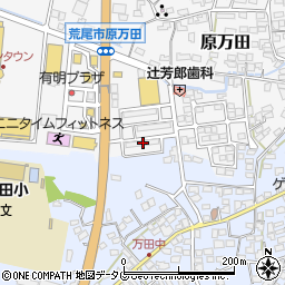 熊本県荒尾市原万田573周辺の地図
