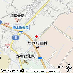 熊本県山鹿市鹿本町来民1265-4周辺の地図