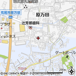 熊本県荒尾市原万田611-18周辺の地図