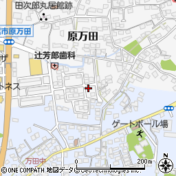 熊本県荒尾市原万田603-24周辺の地図