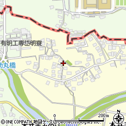 熊本県荒尾市本井手221周辺の地図