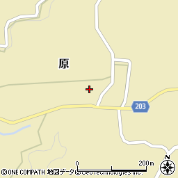 熊本県菊池市原1465周辺の地図
