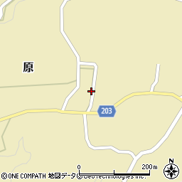 熊本県菊池市原1580周辺の地図