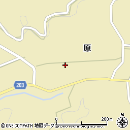 熊本県菊池市原原本村周辺の地図