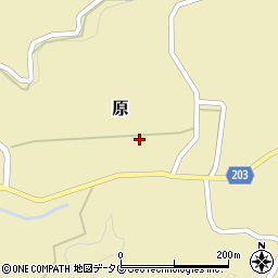 熊本県菊池市原1446周辺の地図