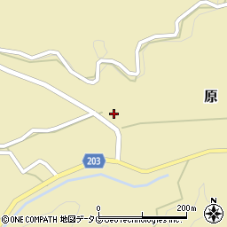 熊本県菊池市原1389-3周辺の地図