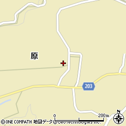 熊本県菊池市原1438周辺の地図