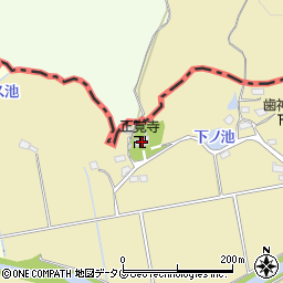 熊本県荒尾市上井手328周辺の地図