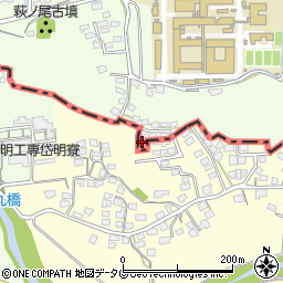 福岡県大牟田市東萩尾町250-7周辺の地図