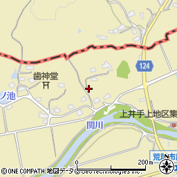 熊本県荒尾市上井手184周辺の地図