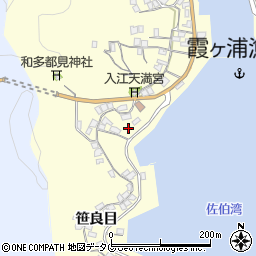 大分県佐伯市霞ケ浦周辺の地図