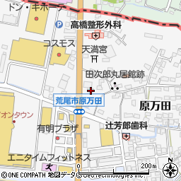 熊本県荒尾市原万田724周辺の地図
